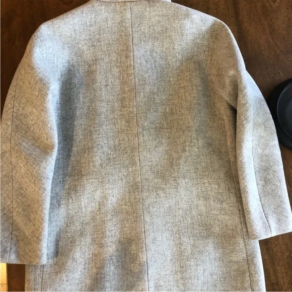 J Crew Gray Wool Blend Cocoon Coat - Picture 4 of 4